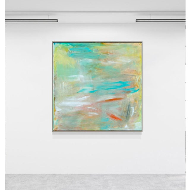 "Breezy" by Trixie Pitts Large Abstract Expressionist Oil Painting For Sale In Nashville - Image 6 of 11