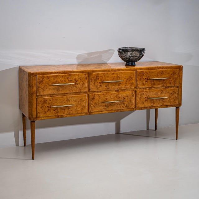 Wood Mid-20th Century Sideboard with Drawers, Italy For Sale - Image 7 of 13
