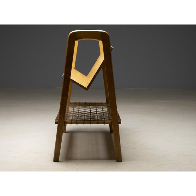 Mid-Century Modern Book Stand by Ladislav Bartoníček for Krásná Jizba, Czechoslovakia, 1950s For Sale - Image 3 of 5