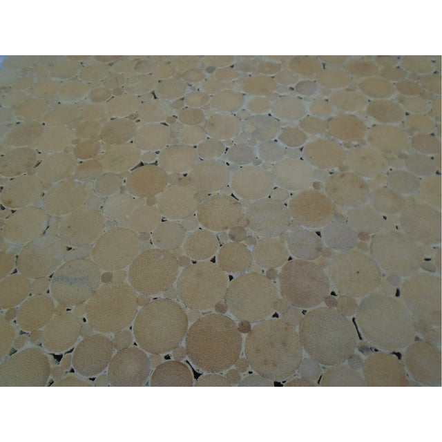 Bring timeless elegance and natural charm into your home with this 1990s vintage bamboo sheaf of wheat style table,...