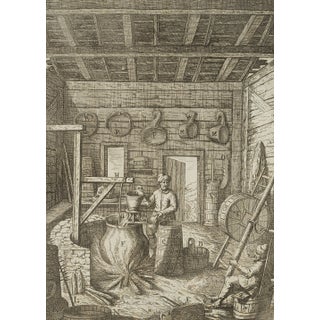 J. Meyer, Representation of a Baroque Dairy, 17th-Century, Etching For Sale