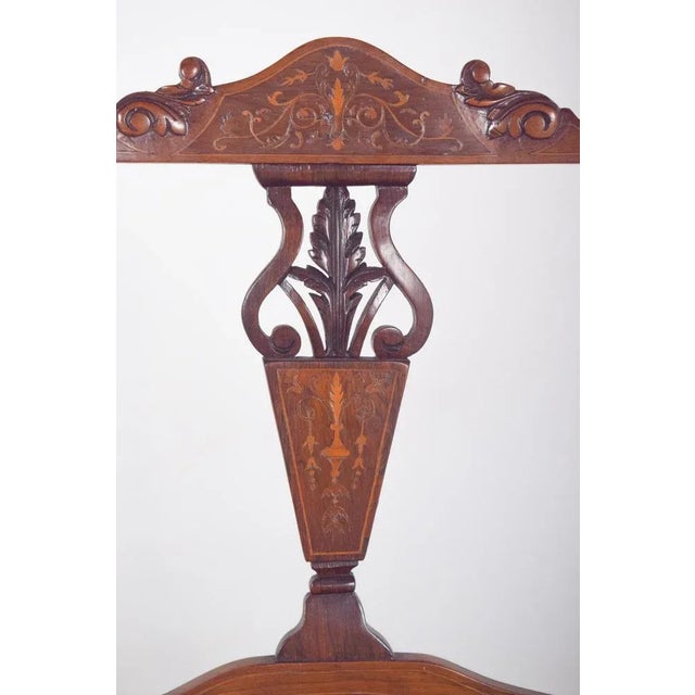 English Rosewood Lady Chair, 1920s For Sale - Image 9 of 10