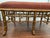 Early 21st Century Gilt Finished Faux Bamboo Chinese Chippendale Upholstered Styled Bench For Sale - Image 5 of 6