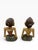 Large Vintage Indonesian Javanese Loro Blonyo Hand-Carved Polychrome Wood Bride & Groom Figures – Pair For Sale In Boston - Image 6 of 11