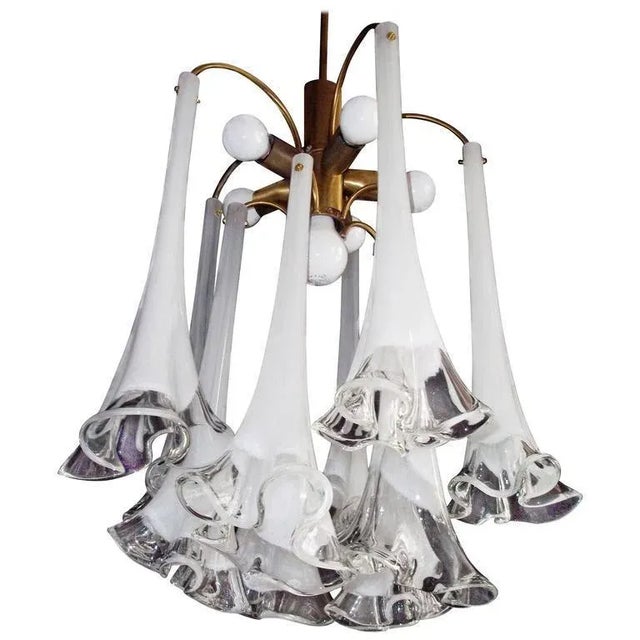 Murano Chandelier, 1970s For Sale - Image 6 of 6