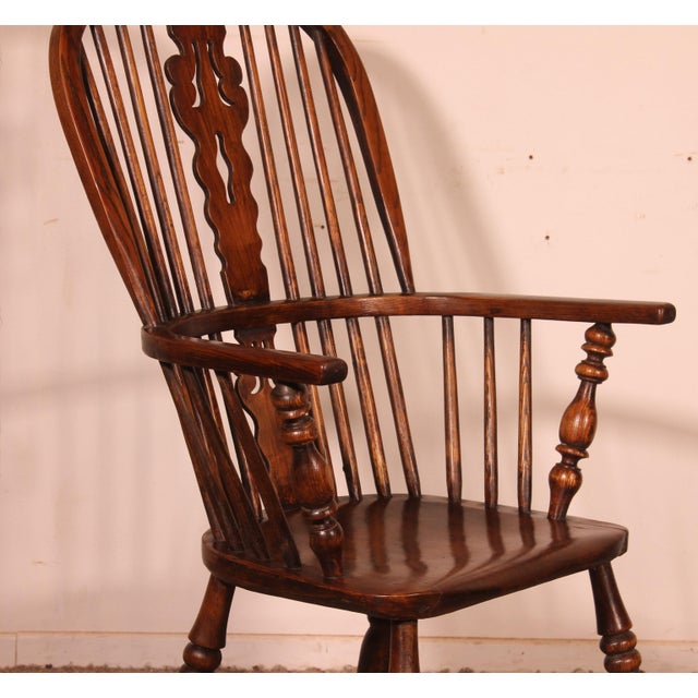 Early 19th Century Windsor Armchair in Ash and Elm For Sale - Image 5 of 13