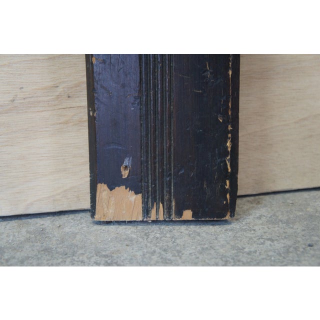 Wood Antique Eastlake Victorian Architectural Salvage Molding Panels Column Pillars - a Pair For Sale - Image 7 of 11