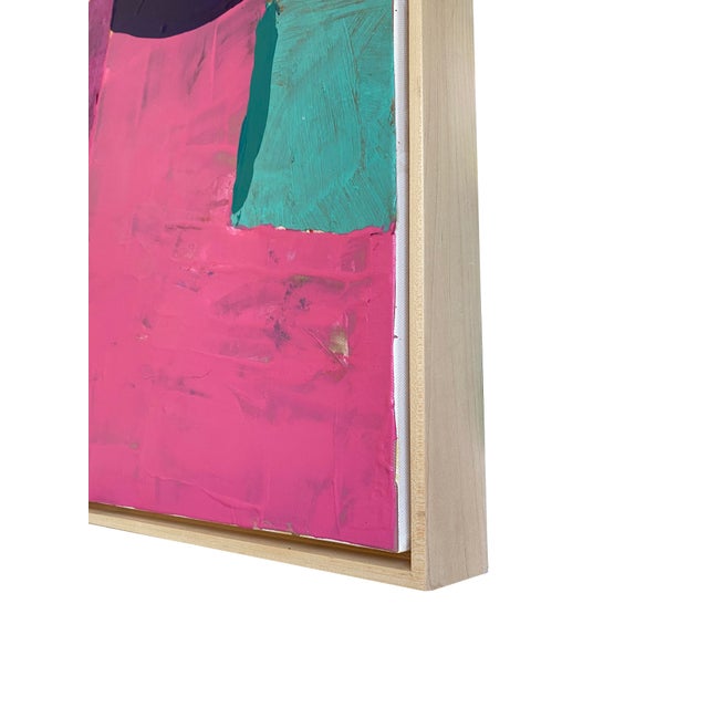 "Swing Set" 2024 Framed Mixed Media Painting by Jessalin Beutler For Sale - Image 4 of 7