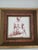 Made with markers and paint. Framed In a taupe textured frame with a brass accent. Brand new and never used. They measure...