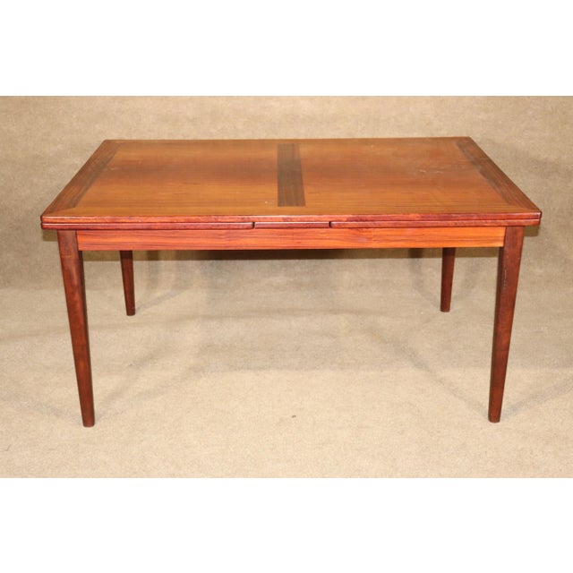 Mid 20th Century Draw Leaf Mid-Century Dining Table For Sale - Image 4 of 11