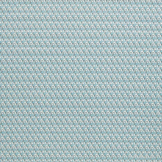 Zoffany Domino Diamond Fabric in Porcelain For Sale