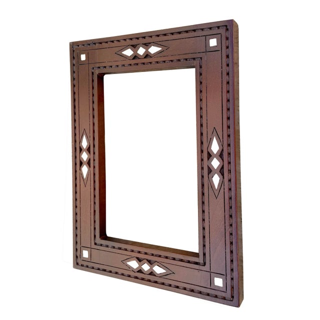 2000 - 2009 Early 21st Century Mother of Pearl Inlaid and Carving Photo Frame For Sale - Image 5 of 7