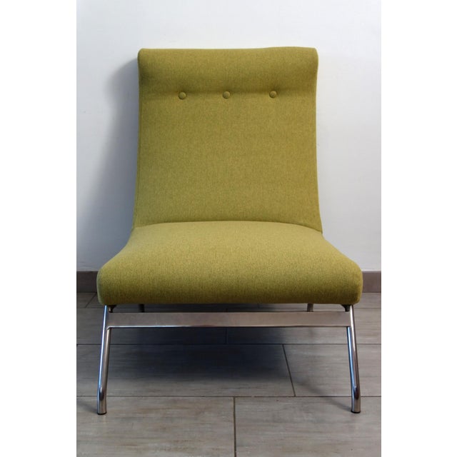 Green Model Galion Low Chair by Gilbert Steiner, France, 1960s For Sale - Image 8 of 13