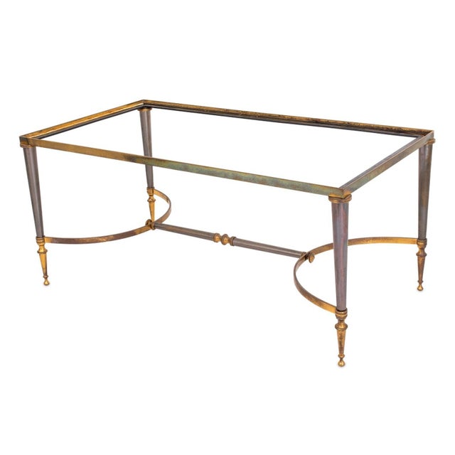 Mid-Century Modern Maison Jansen Style Brass Coffee Table -Frame Only For Sale - Image 3 of 3