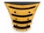 Vintage French Provincial Serpentine Dresser – Hand‑Painted Yellow Chest With Black Granite Top – Curved Front, Distressed Finish For Sale - Image 4 of 8