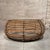 For your consideration, a round wicker and metal wrapped basket with a farmhouse rustic design. The basket features woven...