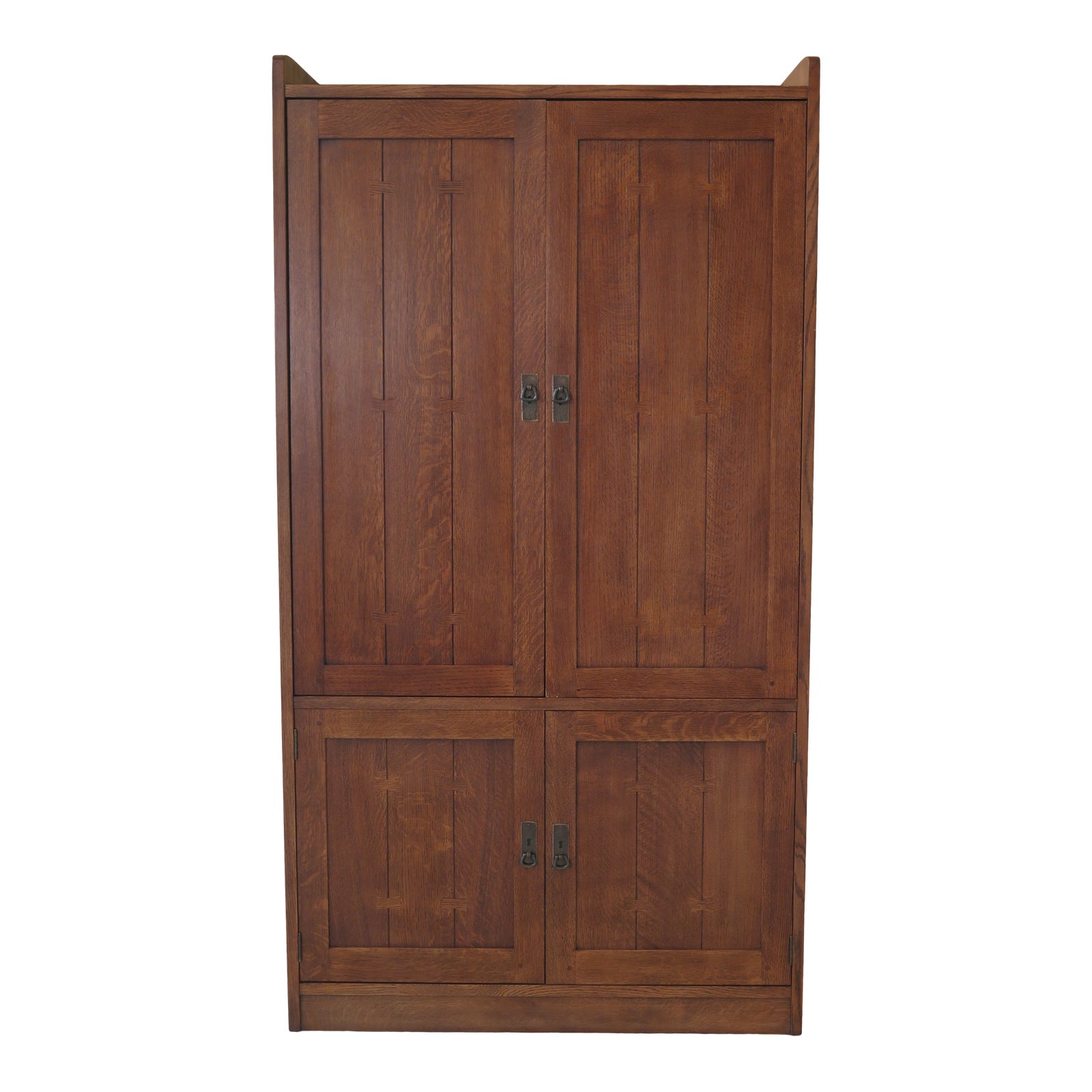 Stickley Mission Oak Arts Crafts Tv Wardrobe Cabinet Chairish