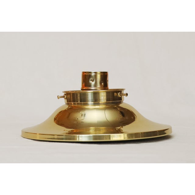 Art Nouveau Brass Ceiling Lamp, 1890s For Sale - Image 6 of 8