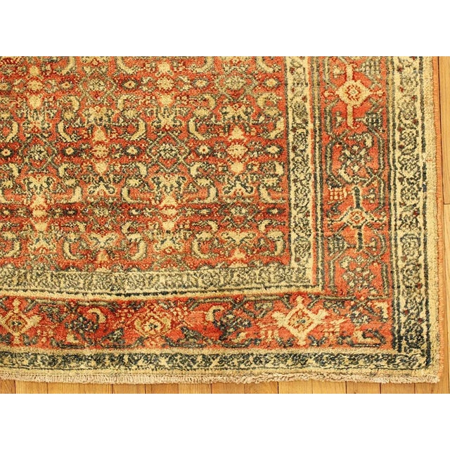 1920 Antique Persian Bibikabad Oriental Rug, in Room Size, with Central Medallion For Sale - Image 4 of 9