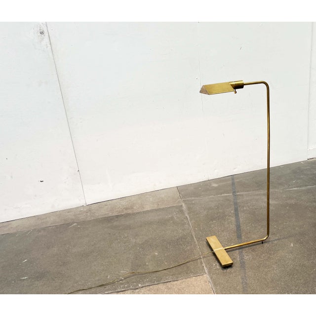 Rare floor lamp by cedric hartman. the design impresses with its materiality and the principle of cantilever and...