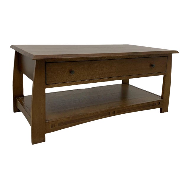 Mission Crofter Style 1 Drawer Coffee Table - Model A32 For Sale