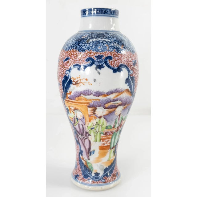 Chinese Export Rose Mandarin Palette Vase For Sale - Image 13 of 13