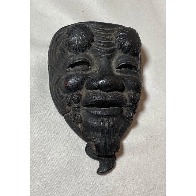 Up for sale is a high quality antique 19th century Japanese Meiji period mask. This lovely Noh mask is cast out of thick...