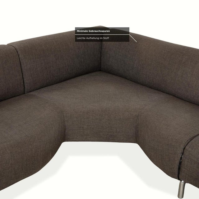 Gray Met 250 Fabric Corner Sofa by Piero Lissoni for Cassina For Sale - Image 8 of 16