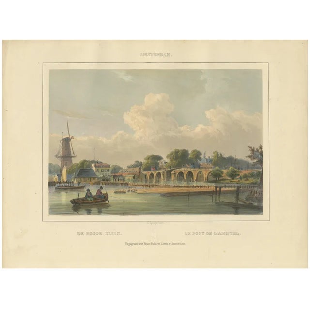 C. Springer, Hoge Sluis, 1850, Lithograph on Paper For Sale