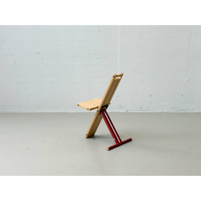 Contemporary Grasshopper Folding Chair by Torstein Nilsen for Møremøbler, Norway, 1982 For Sale - Image 3 of 16