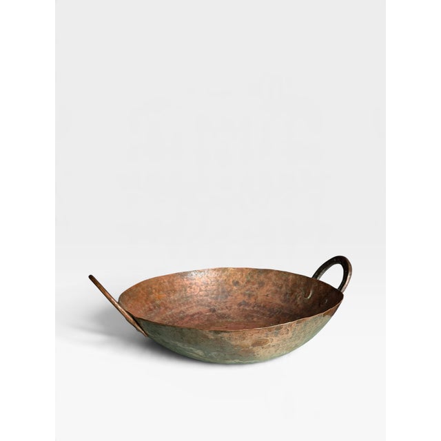 19th Century Antique Hand-Hammered Copper Pan, 1890 For Sale - Image 5 of 13