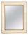 Bespoke Parchment Framed Mirror With Mahogany Frame For Sale