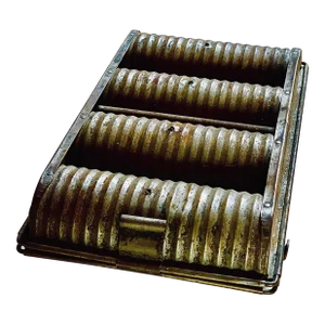Antique 1890’s Tin Round Bread Four Loaf Baking Pan/Mold
