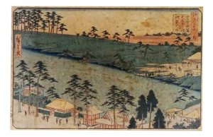 Tsukioka Yoshitoshi, Performance in the Imperial Palace, Woodcut Printi, 1860s