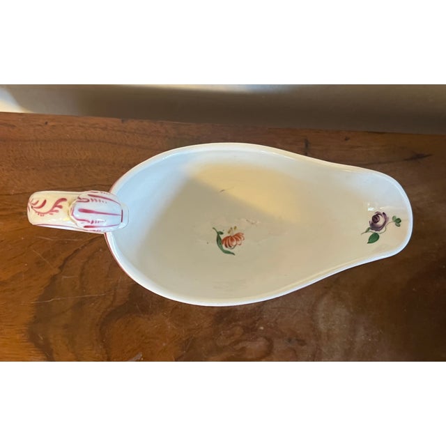 Ceramic Antique Early 19th Century Italian Doccia Porcelain Sauce or Gravy Boat, Circa 1815 For Sale - Image 7 of 17