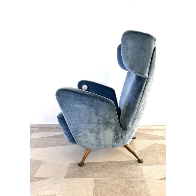 Metal Vintage Armchair by Giulio Minoletti, 1950s For Sale - Image 7 of 14
