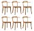 Dining Chairs in style of Rainer Daumiller, Denmark, 1995, Set of 6 For Sale
