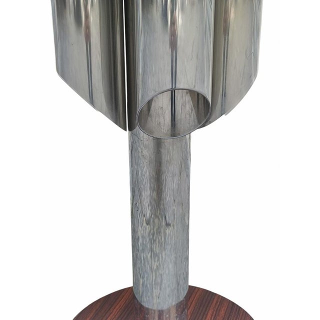 Tall Chrome and Leather Bar Stool, Italy, 1970s For Sale - Image 4 of 11