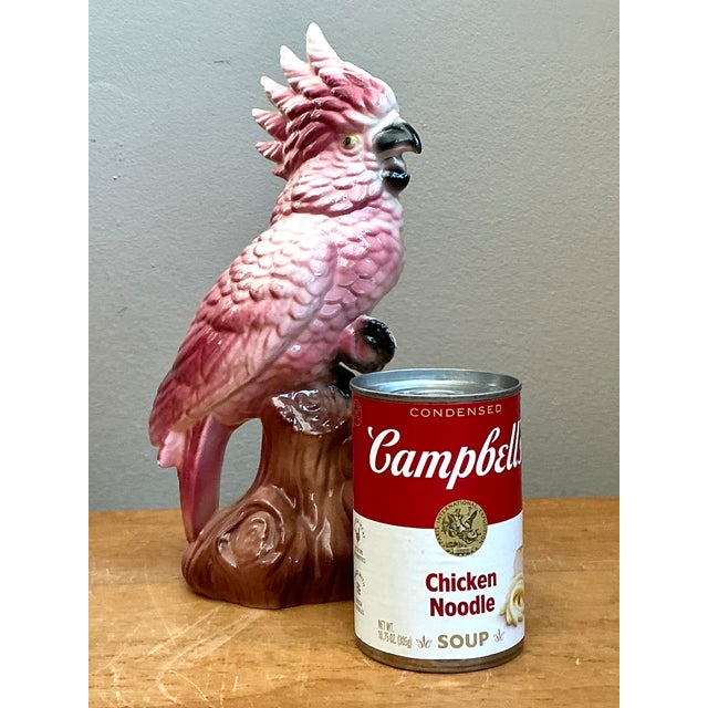 Ceramic Vintage Ceramic Cockatoo Figurine For Sale - Image 7 of 12