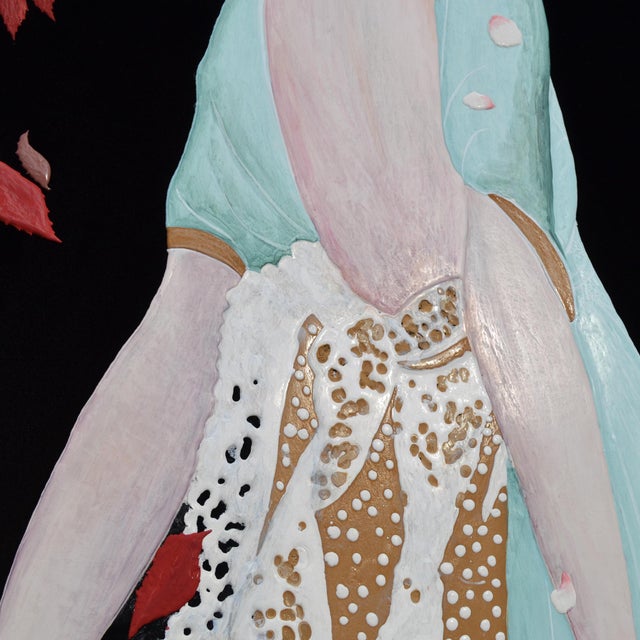 Textile Cupioli Living, Untitled, Velvet, Framed For Sale - Image 7 of 8