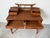 Ornamental & Decorative Materials Vintage British Colonial Style Faux Bamboo & Cane Pagoda Desk With Matching Chair For Sale - Image 7 of 12