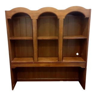 Vintage Ethan Allen Style Hutch Top Bookshelf For Sale