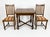 English Professionally Refinished 1930s Solid Oak Barley Twist Desk/Table & 2 Matching Chairs Set For Sale - Image 3 of 11