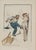 Realism Satirical French Illustration of Man and Woman by Gaston Hoffmann For Sale - Image 3 of 6