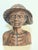Realism Mid-Century Balinese Hand-Carved Wood Elderly Farmer Couple Busts, Pair For Sale - Image 3 of 12