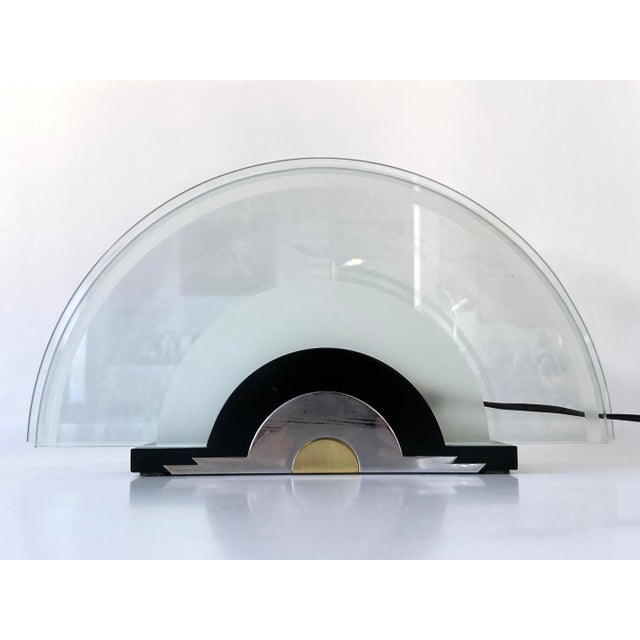 Postmodern Rising Sun Table Lamp from Metalarte, Spain, 1980s For Sale - Image 13 of 18