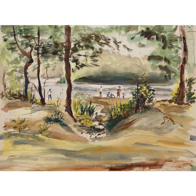 Eve Nethercott's blissful representation of Maryland's Allen Pond Park can be owed to the artist's sweet rendering of a...