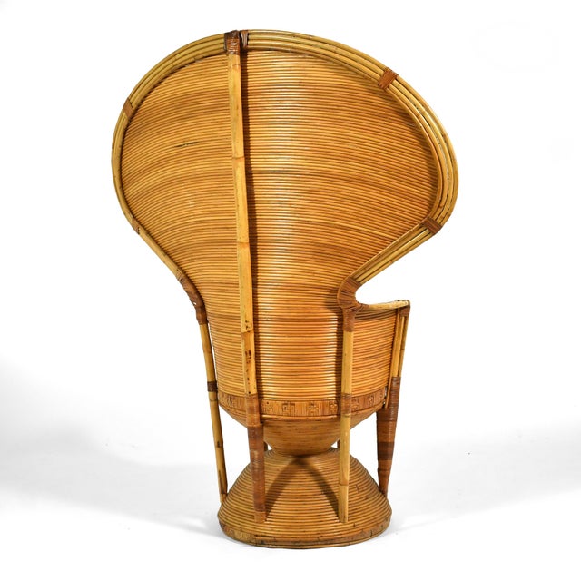 Brown Danny Ho Fong "Emperor" Peacock Chair For Sale - Image 8 of 12