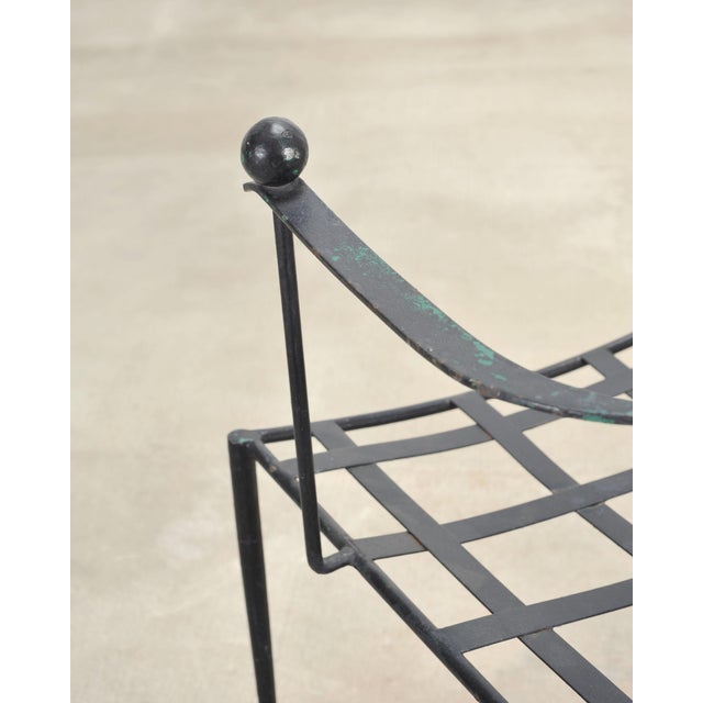 Mario Papperzini Mid-Century Amalfi Iron Patio Garden Armchair For Sale - Image 13 of 18