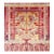1890s Yellow Dragon Qing Antique Chinese Ningxia Banner Square Wool Rug For Sale